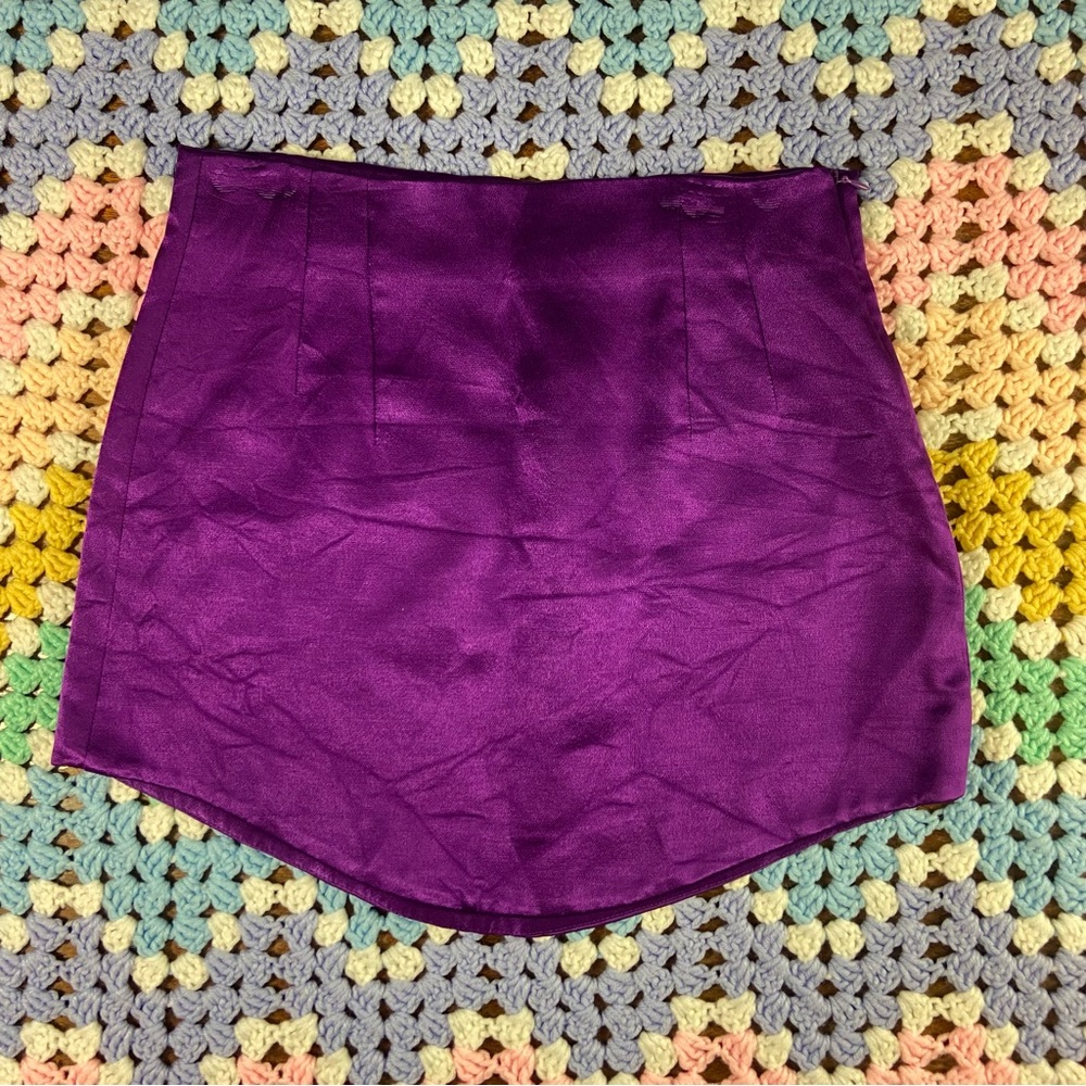 Zara Purple Mini Skirt